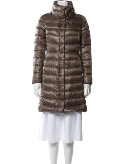 Pre-owned Herno Down Coat In Brown