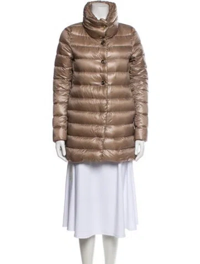 Pre-owned Herno Down Coat In Brown