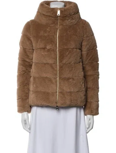 Pre-owned Herno Down Coat In Brown