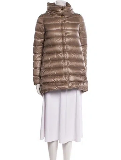 Pre-owned Herno Down Coat In Brown
