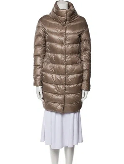 Pre-owned Herno Down Coat In Brown