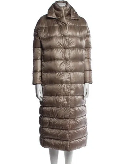 Pre-owned Herno Down Coat In Brown