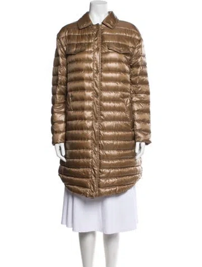 Pre-owned Herno Down Coat In Brown
