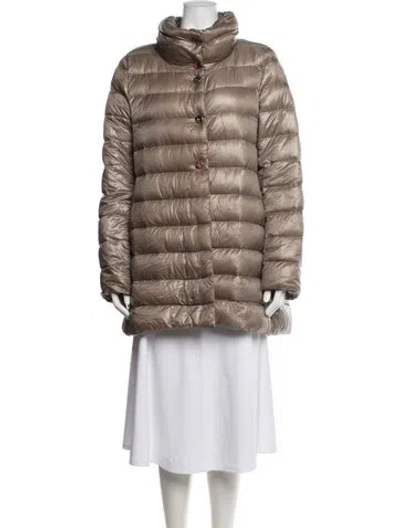 Pre-owned Herno Down Coat In Brown