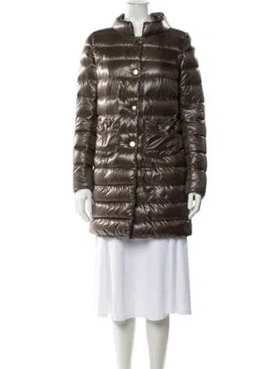 Pre-owned Herno Down Coat In Brown