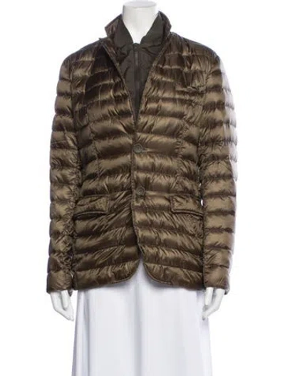 Pre-owned Herno Down Coat In Brown