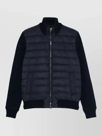 Herno Down Coat Contrast Sleeves Modern Fit In Multi