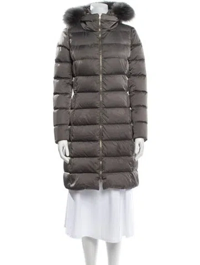 Pre-owned Herno Down Coat In Gray