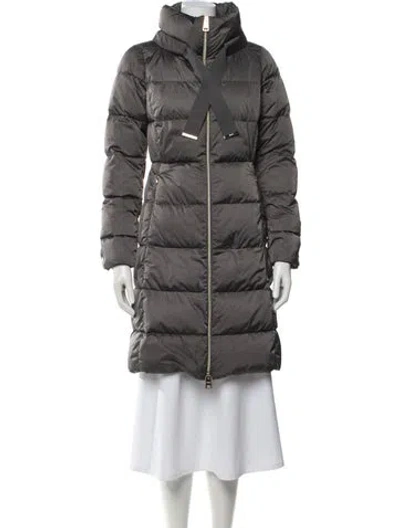 Pre-owned Herno Down Coat In Gray