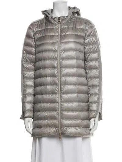 Pre-owned Herno Down Coat In Gray