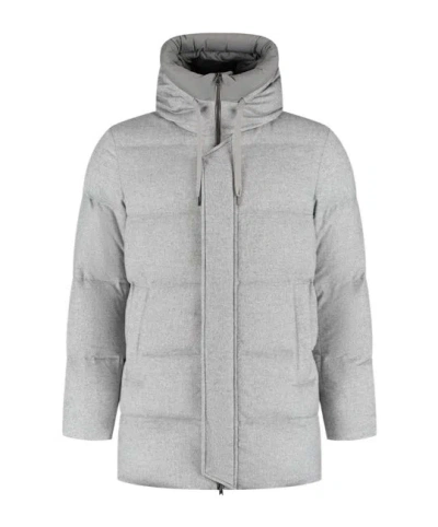 Herno Down Coat In Gray