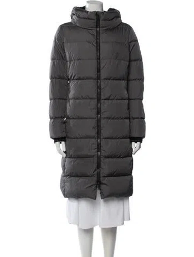 Pre-owned Herno Down Coat In Grey