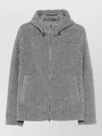 Herno Down Coat Hood And Side Pockets In Multi