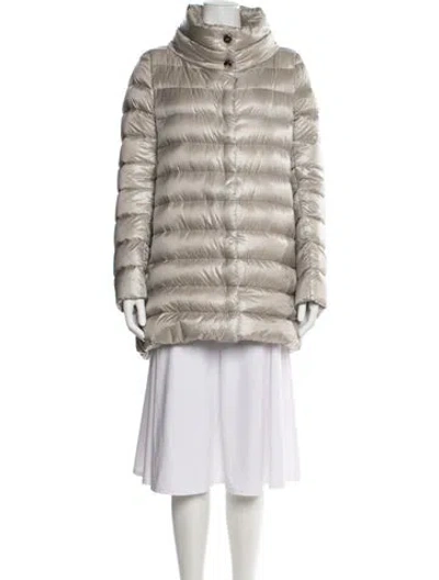 Pre-owned Herno Down Coat In Neutral