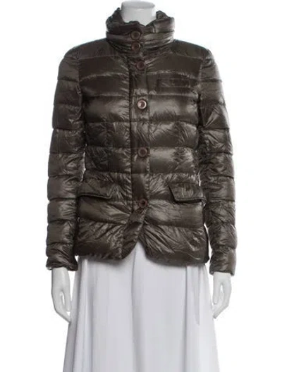 Pre-owned Herno Down Coat In Neutral