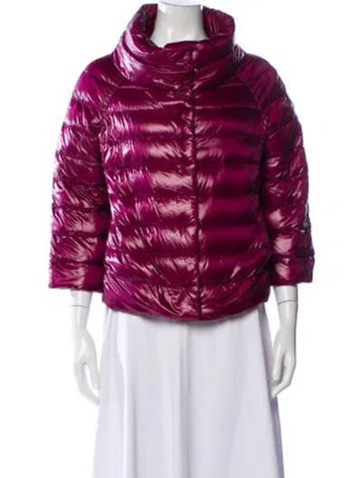 Pre-owned Herno Down Coat In Pink