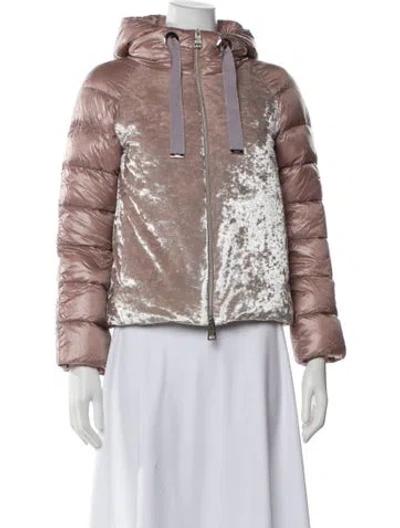 Pre-owned Herno Down Coat In Pink