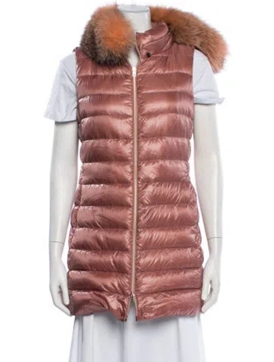 Pre-owned Herno Down Coat In Pink