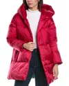 Herno Hooded Down Jacket In Pink