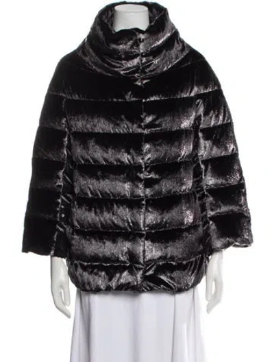 Pre-owned Herno Down Coat In Purple