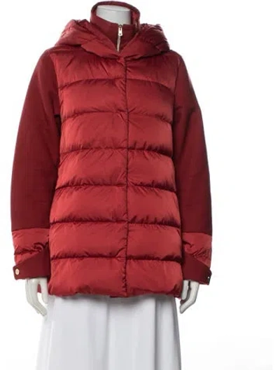 Pre-owned Herno Down Coat In Red