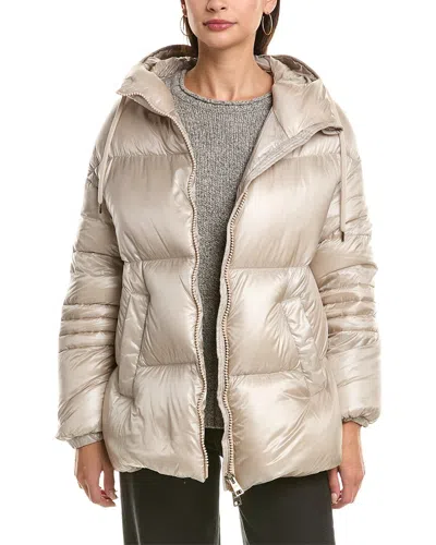 Herno Down Coat In Neutral