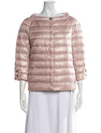 Pre-owned Herno Down Coat W/ Tags In Pink
