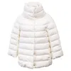 Herno Down Cocoon Jacket In White Polyamide In Neutral