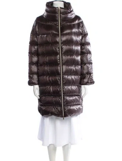 Pre-owned Herno Down Down Coat In Brown