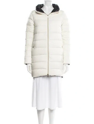 Pre-owned Herno Down Down Coat In Neutral