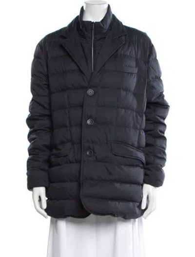 Pre-owned Herno Down Down Jacket In Blue