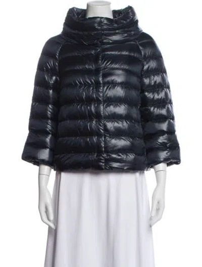 Pre-owned Herno Down Down Jacket In Blue