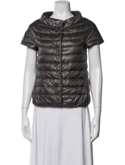 Pre-owned Herno Down Down Jacket In Grey