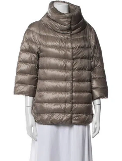 Pre-owned Herno Down Down Jacket In Neutrals