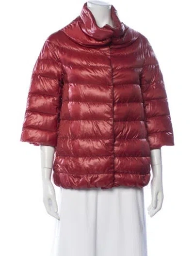 Pre-owned Herno Down Down Jacket In Orange