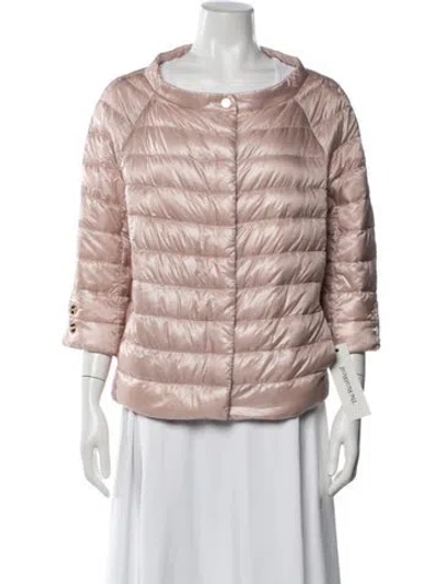 Pre-owned Herno Down Down Jacket In Pink