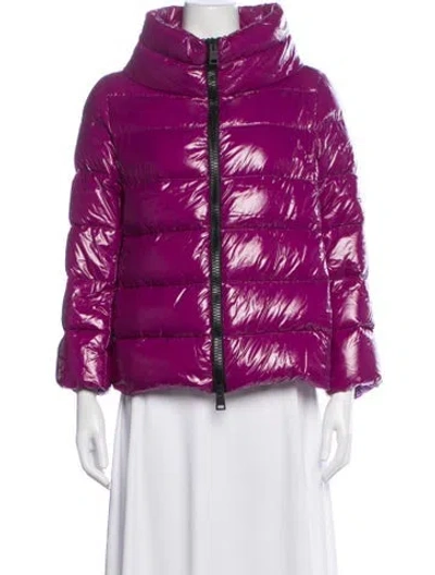 Pre-owned Herno Down Down Jacket In Purple