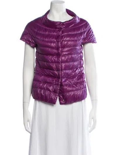 Pre-owned Herno Down Down Jacket In Purple