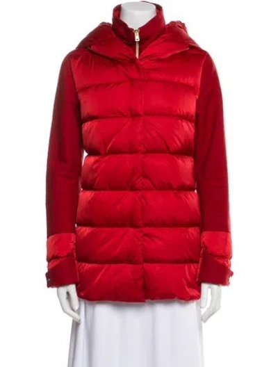 Pre-owned Herno Down Down Jacket In Red