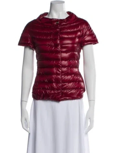 Pre-owned Herno Down Down Jacket In Red