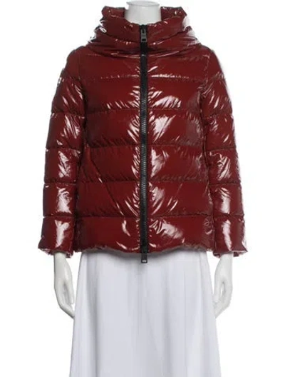 Pre-owned Herno Down Down Jacket In Red