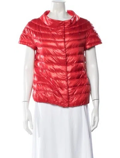 Pre-owned Herno Down Down Jacket In Red