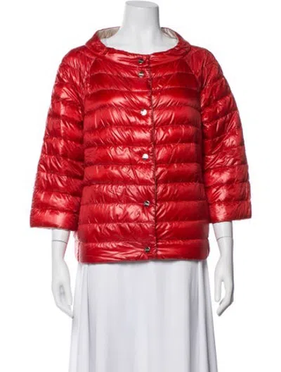 Pre-owned Herno Down Down Jacket In Red