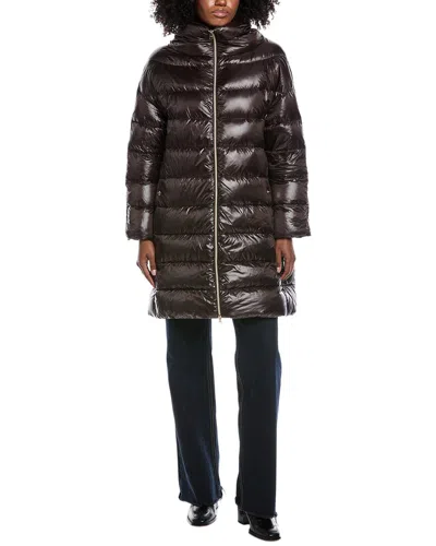 HERNO DOWN FEATHER MID-LENGTH COAT