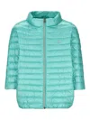 Herno Logo-appliqué Padded Jacket In Green
