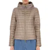 Herno Woman Down Jacket Platinum Size 2 Polyester In Multi