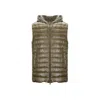 Herno Bicolor Polyamide Sleveless Jacket In Green