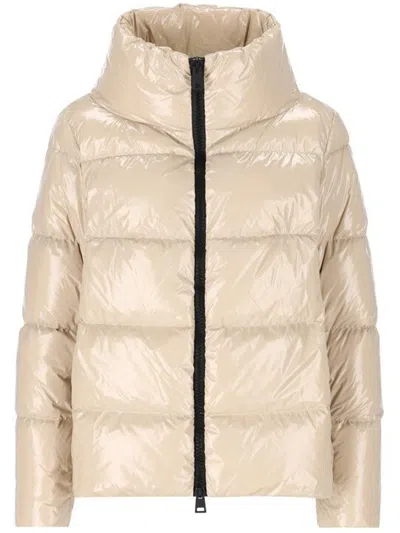 Herno Down Jacket In Neutral