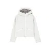 Herno Cropped Down Jacket With Design And Hood In White