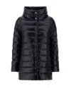 Herno Amelia Quilted High-neck Down Jacket In Black